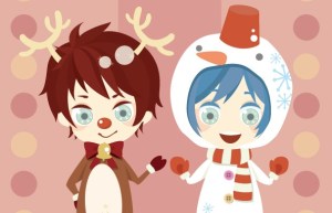 Kanba and Shouma reindeer
