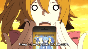 Online friends, maybe? Dead friends, maybe? ...Cyborg friends?