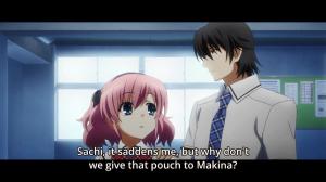 He is sacrificing himself for Makina's happiness