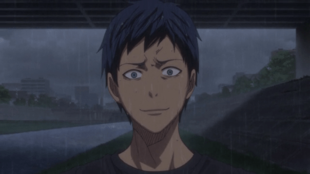 Aomine tells Kuroko, "I've... already forgotten how to receive your passes." 