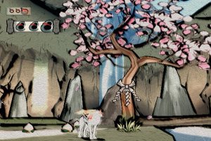 Okami, one of the most beautiful games I've ever seen.