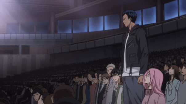 When you live your life differently, people start to notice, no matter what field you're in—basketball, anime fandom, or whatever else. They may decide to take on the same beliefs and root for you, as Aomine roots for Kuroko in this scene, or they may ridicule you. As Christians, our words and choices should get both reactions.