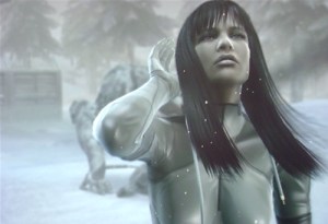 Crying Wolf outside of her armor.