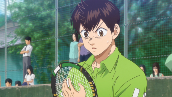 Ei-chan dealing with his anger in his game against Takagi (s2, ep 21)