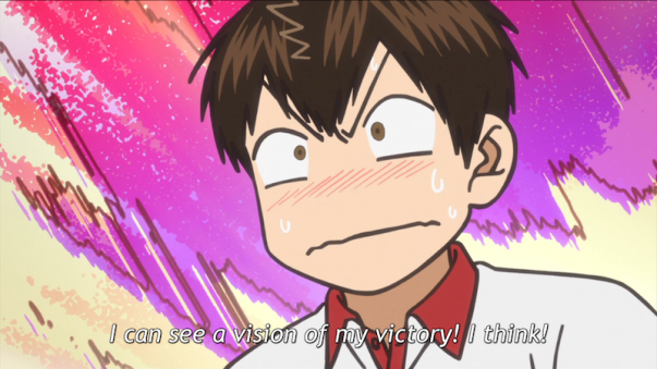 Ei-chan has a plan to defeat the Number 1 seed in the tennis tournament, but his victory is far from guaranteed (ep 25).