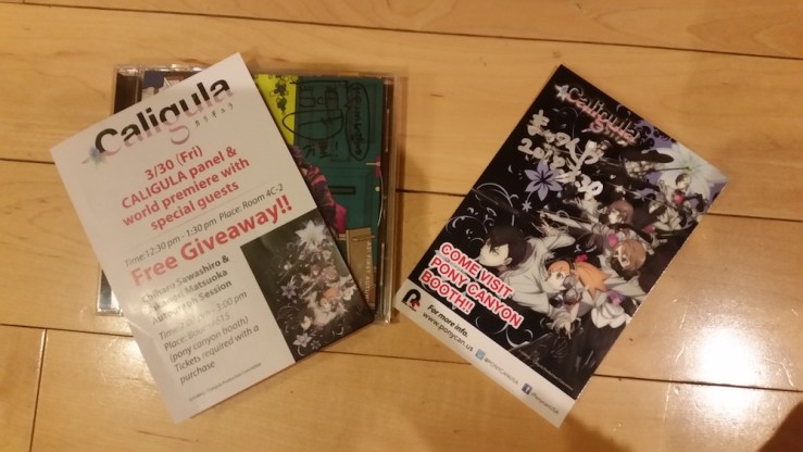 Caligula loot from Sakura-Con | Beneath the Tangles