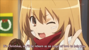 Taiga promises Ryuuji she'll be his angel of love for Minorin.