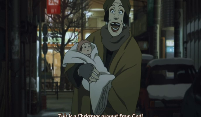 Tokyo Godfathers - Hana with Kiyoko