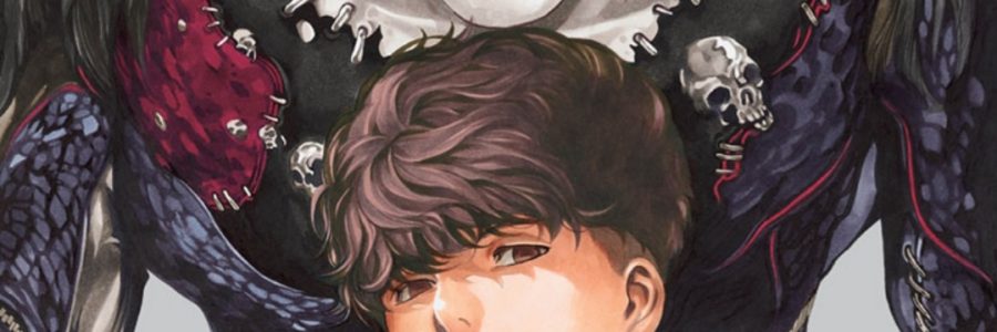 Death Note One Shot's main promotional image. Tanaka is chewing an apple with Ryukk behind him menacingly.