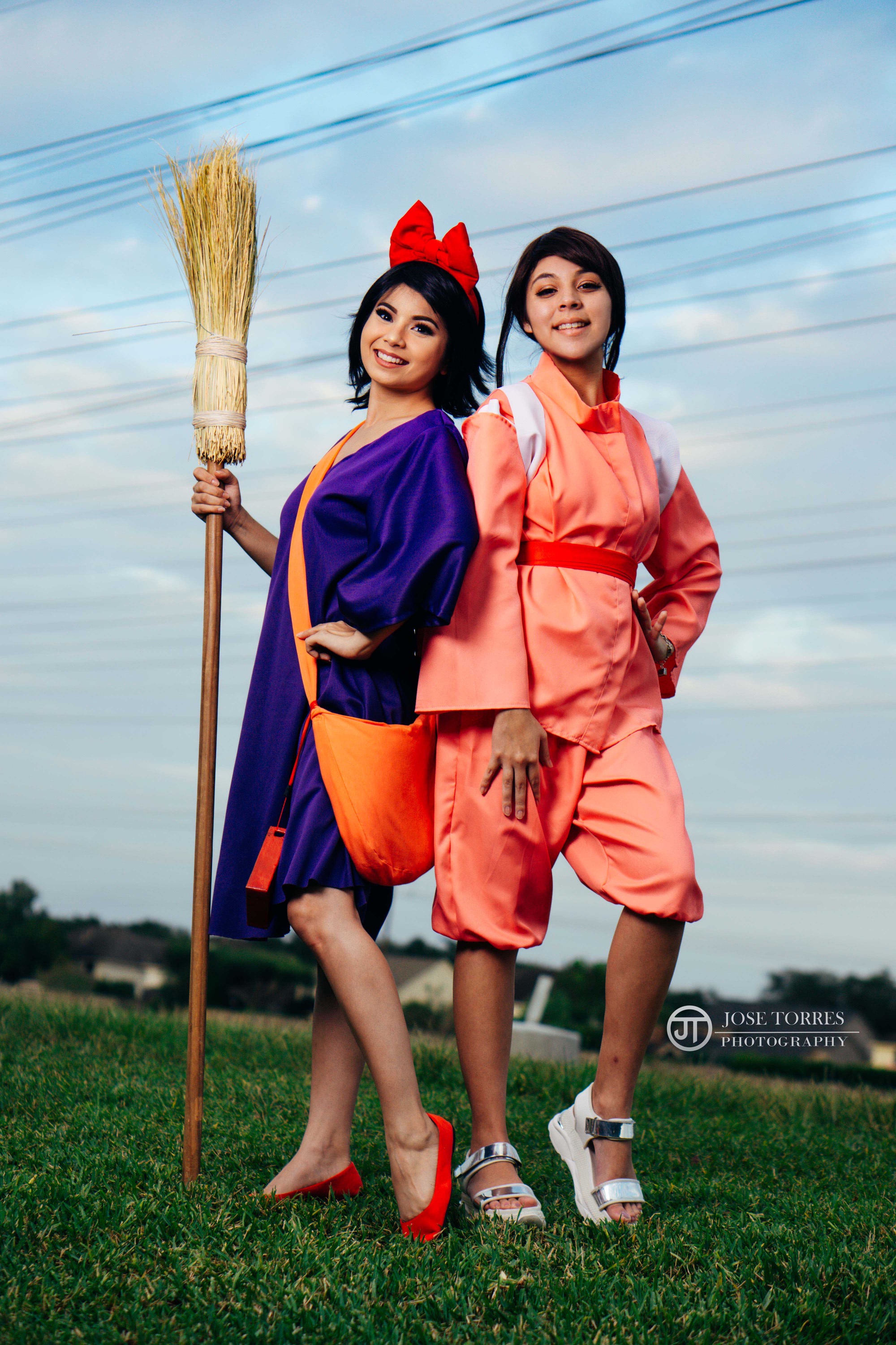 kiki standing next to chihiro