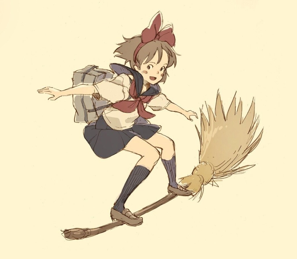 kawaii kiki's delivery service ghibli mary witch's flower