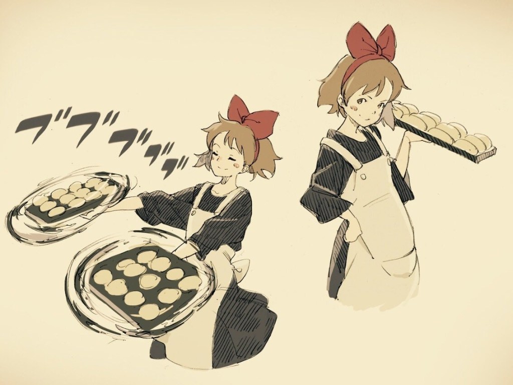 kawaii kiki's delivery service ghibli mary witch's flower