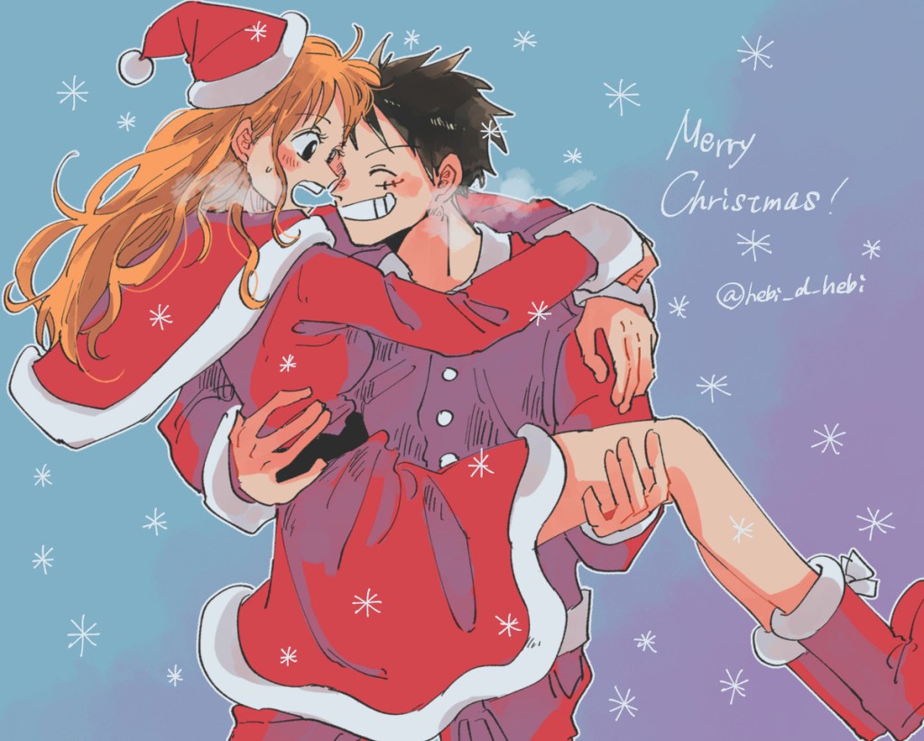 nami x luffy christmas