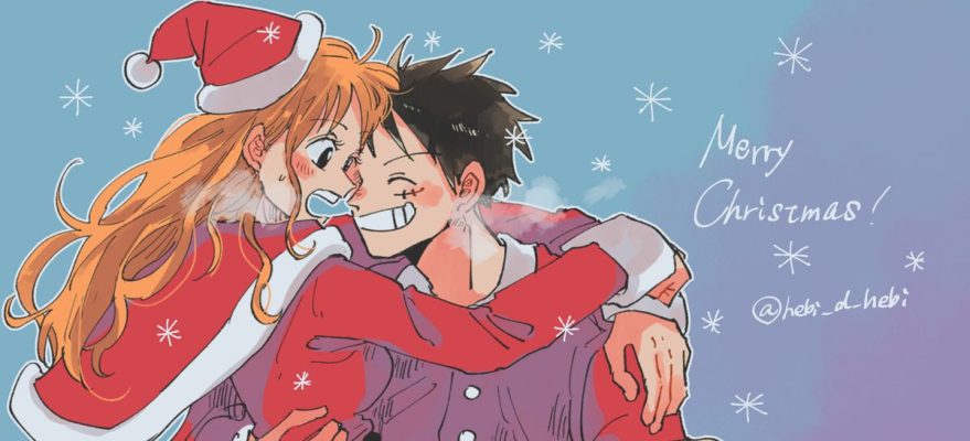 nami x luffy christmas