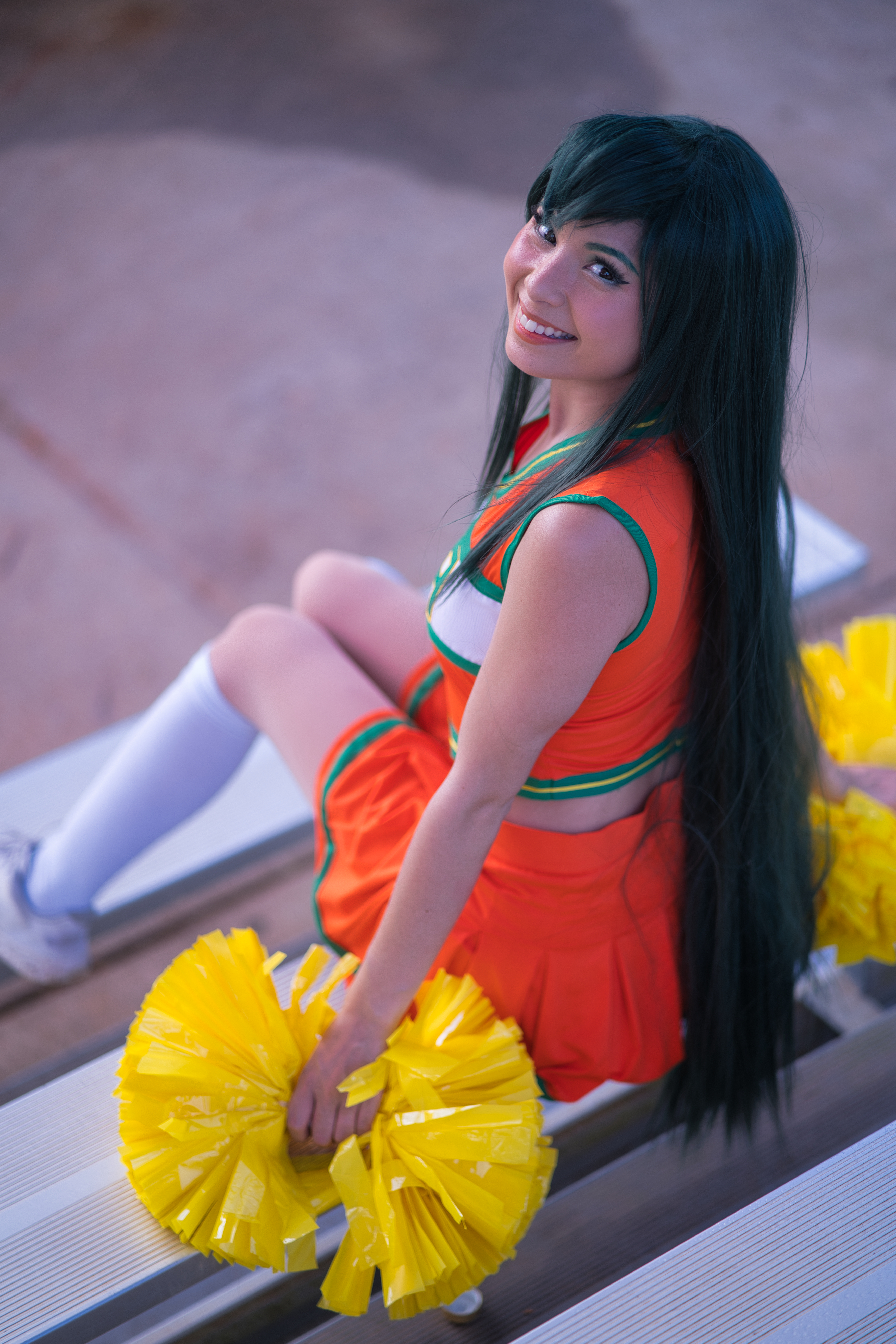 cheer froppy mha cosplay