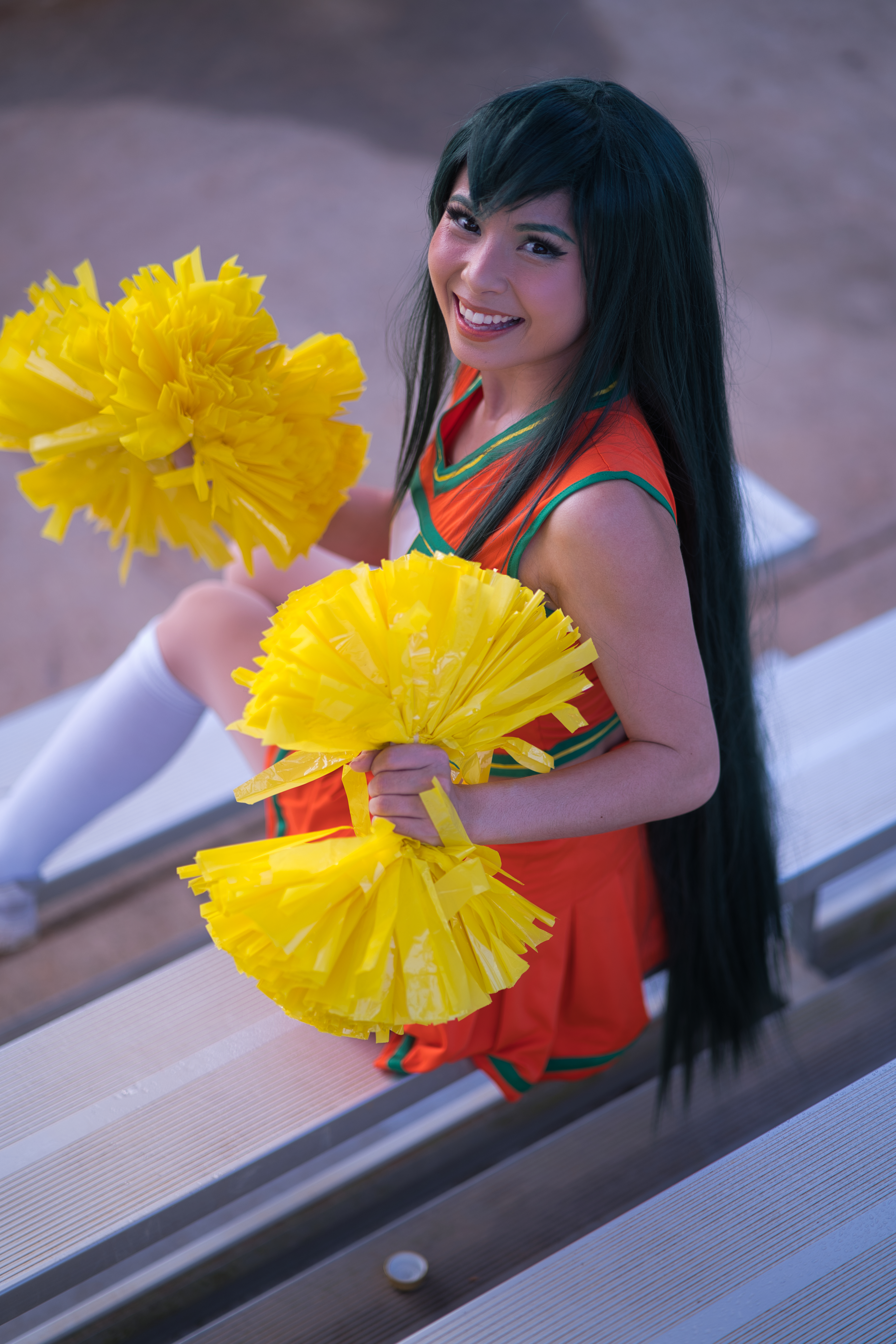 cheer froppy mha cosplay