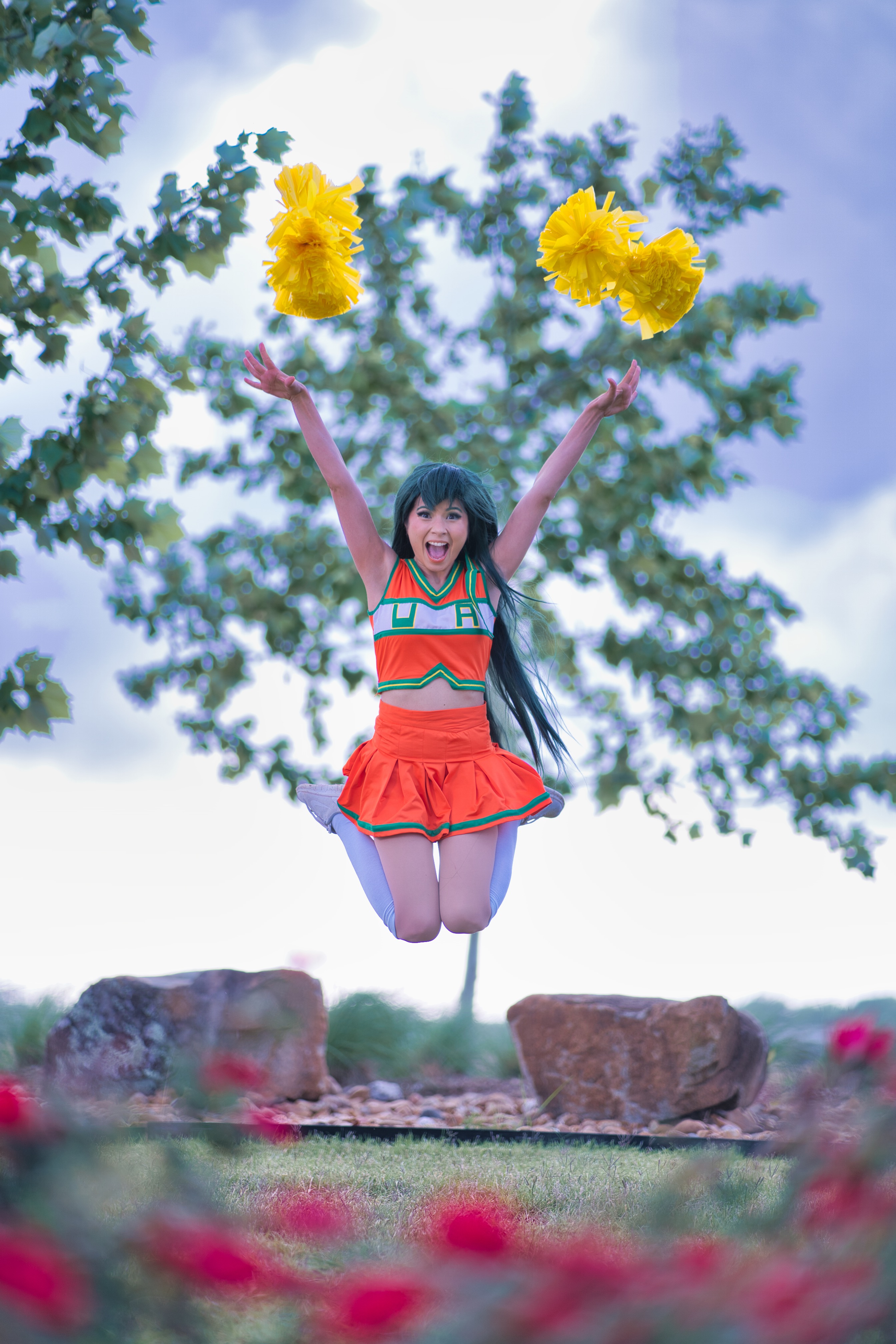 cheer froppy mha cosplay