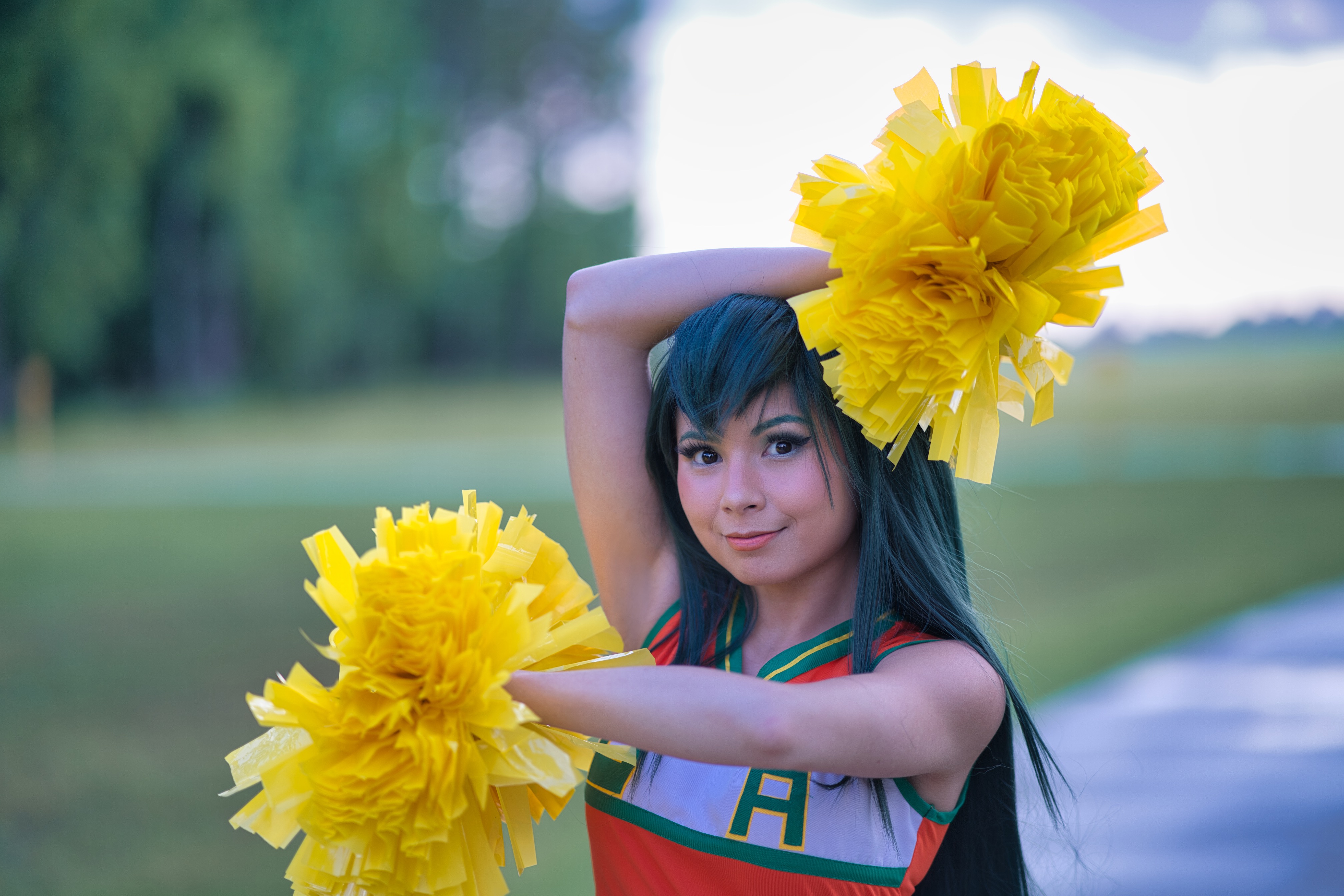 cheer froppy mha cosplay