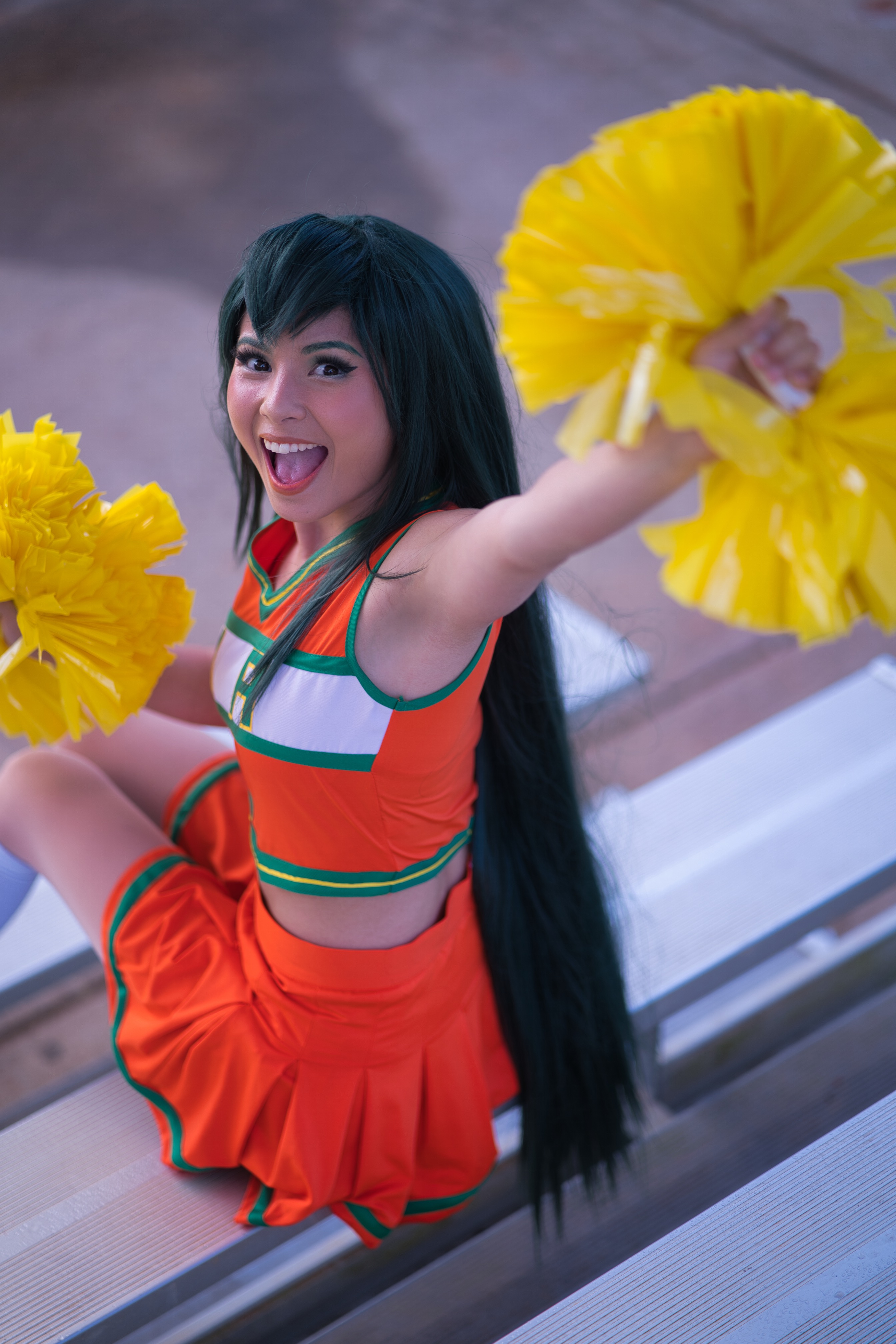 cheer froppy mha cosplay