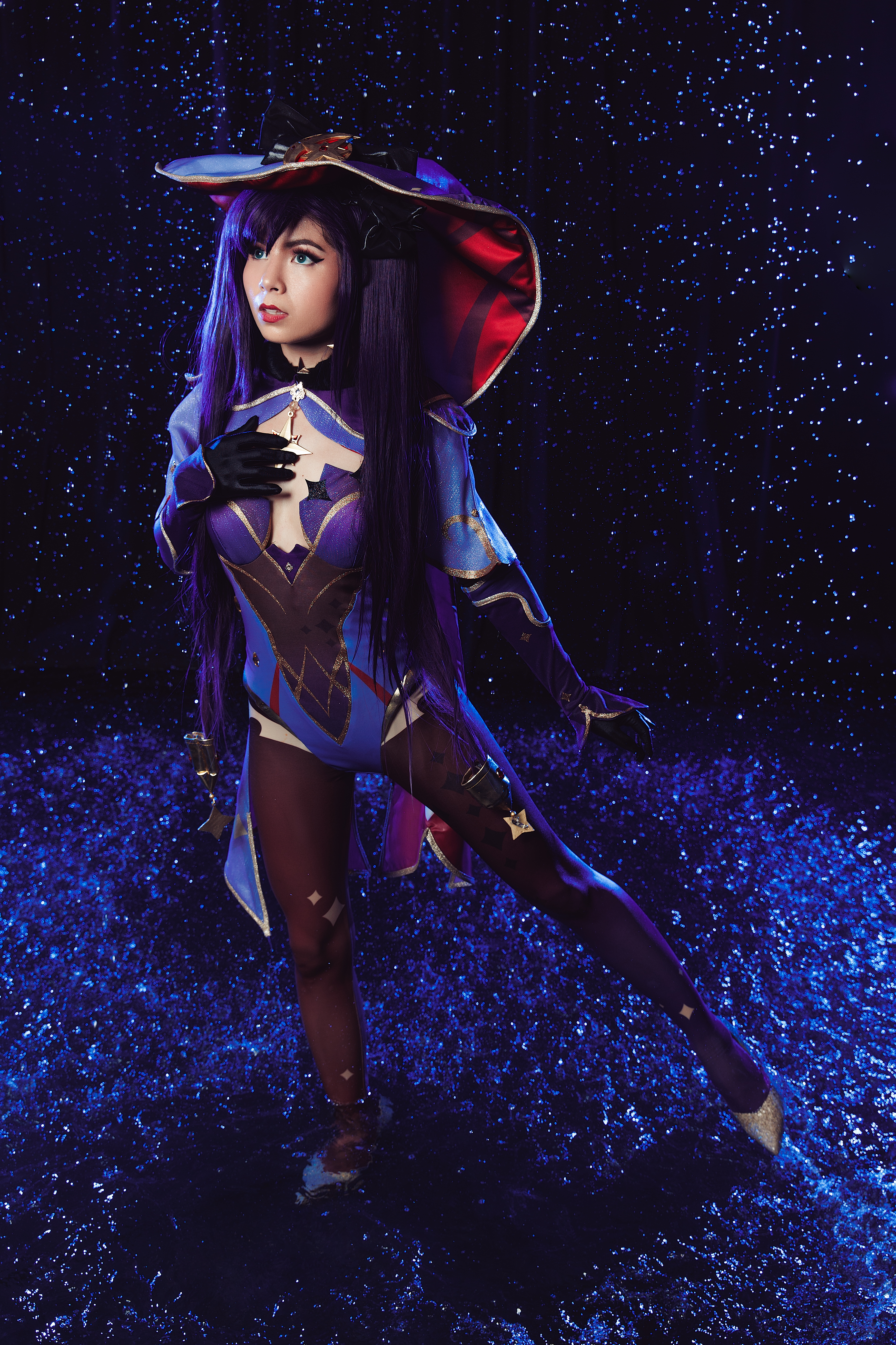 mona genshin water cosplay