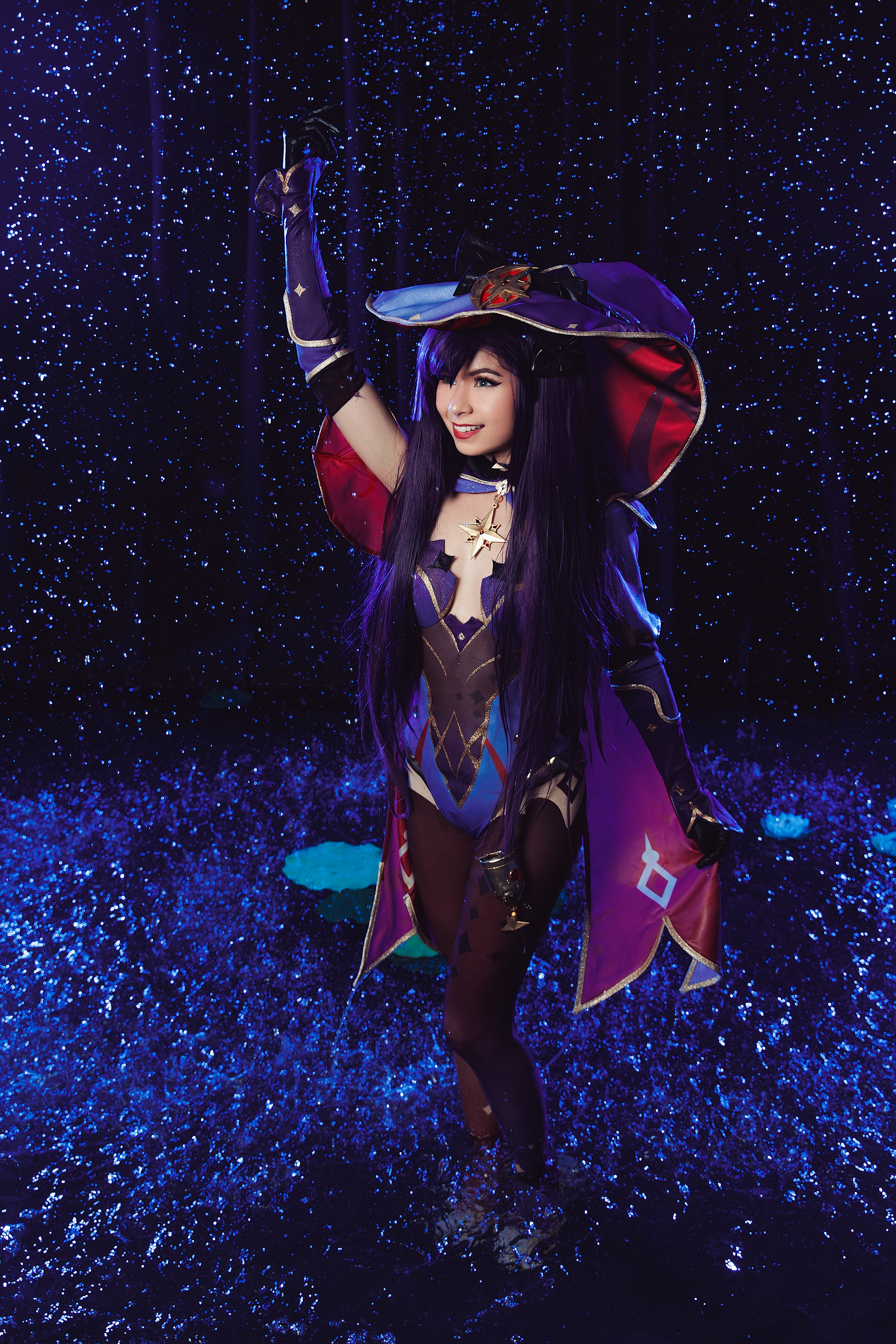 mona genshin water cosplay