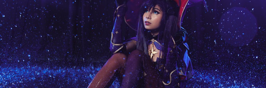 mona genshin water cosplay