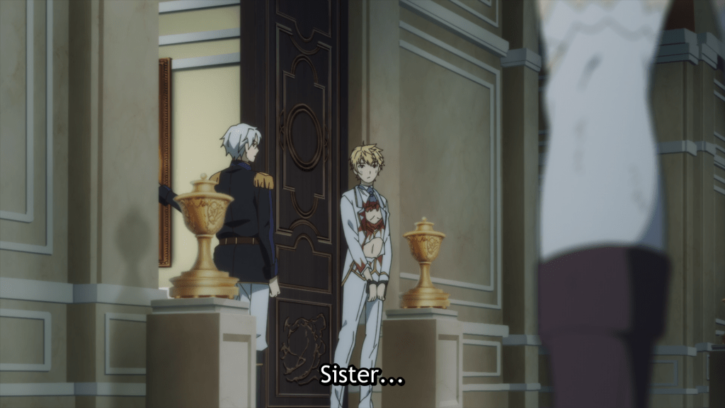 A picture of Algard standing in a doorway, looking just out of the frame.